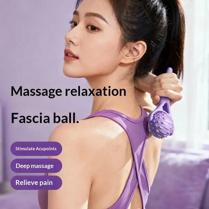 ♥Acupoint Massage Roller with Steel Balls - Handheld Body Massager for Circulation & Muscle Relief