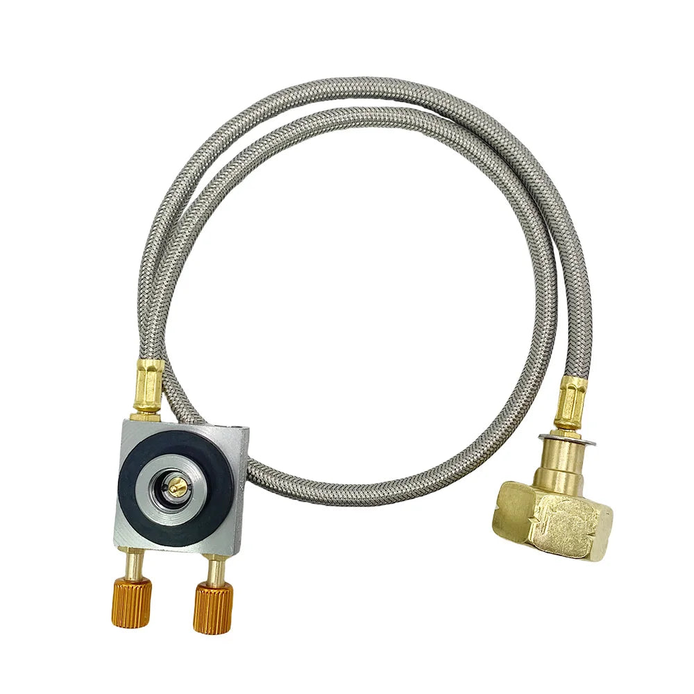Europe Outdoor Cylinder Filling Adapter Gas Refill Adapter Gas Flat Cylinder Tank Coupler Adaptor With Pressure Relief Valve
