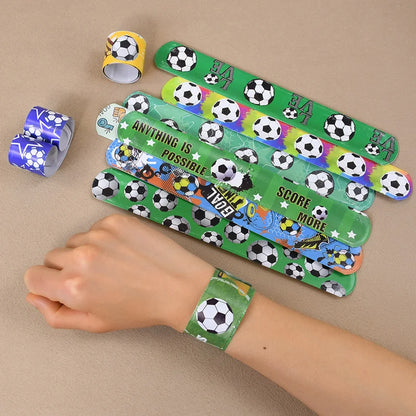 Soccer Party Favors Football Theme Bracelets Keychain Pin Ball Maze Game Toys Kids Birthday Party Pinata Fillers Christmas Gift