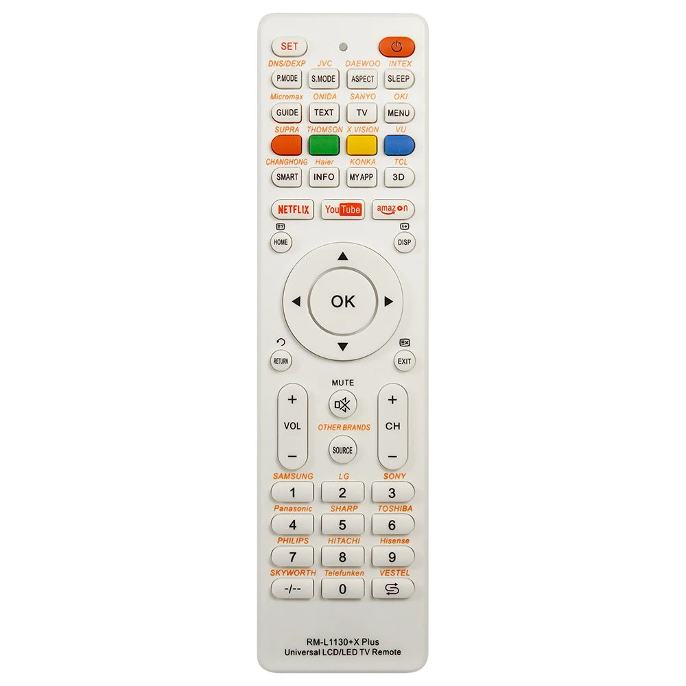 New Universal RM-L1130+X Replacement Remote Control For All Brand Television TV RM-L113+12 RM-L1130+8