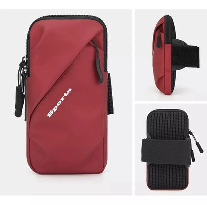 Running Phone Holder Jogging Bags for iPhone Samsung Universal Waterproof PU Sports Armband Phones Arm Bag Running Accessory