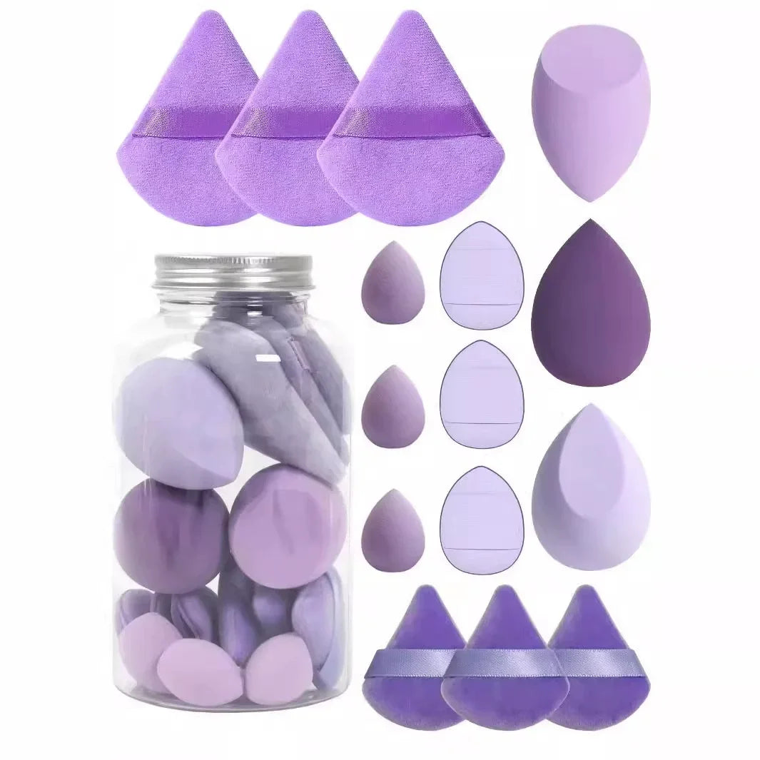 12pcs/15pcs Makeup Sponge Beauty Egg Cosmetic Blender Super Soft Foundation Sponges Powder Puffs Women Make Up Tools Accessories