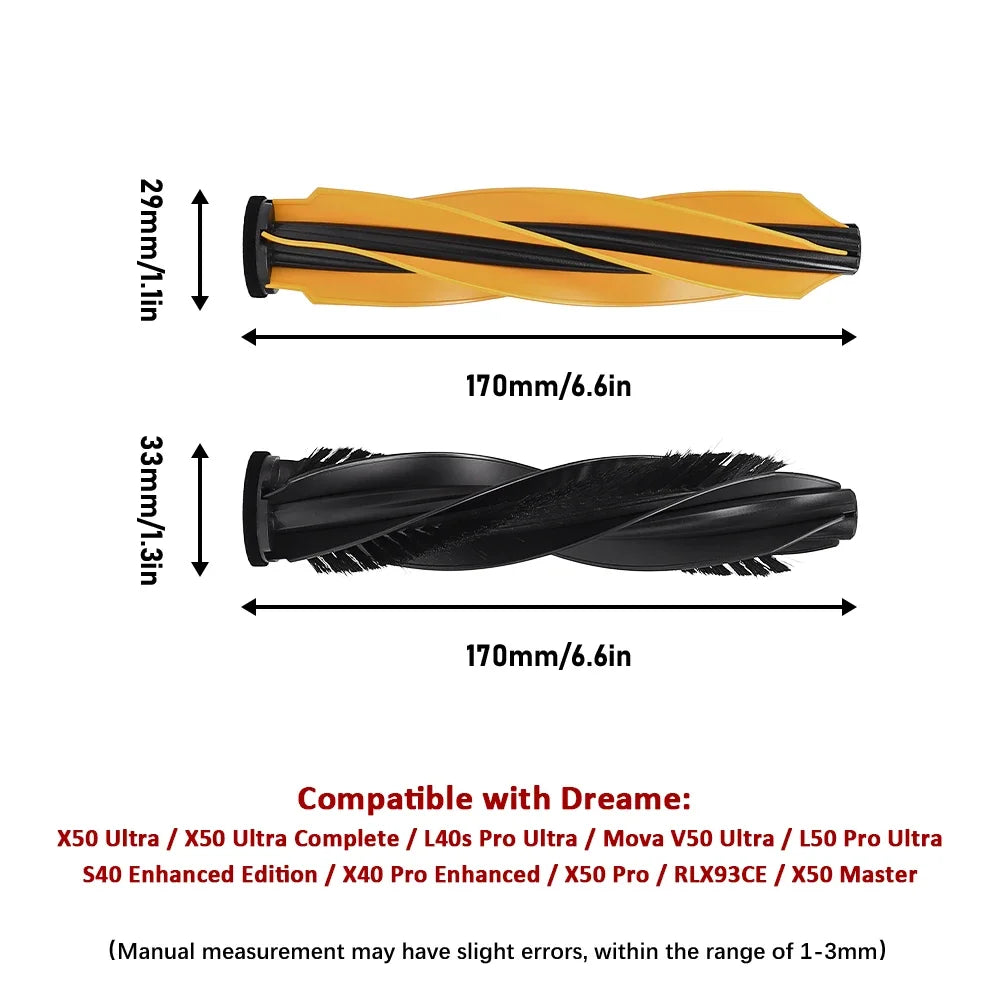 For Dreame Main Side Brush Hepa Filter Mop Rags Dust Bag X50 Pro/X50 Ultra/X50Master/L40S Pro Ultra/L50 Pro Ultra/MOVA V50 Ultra