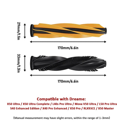 For Dreame Main Side Brush Hepa Filter Mop Rags Dust Bag X50 Pro/X50 Ultra/X50Master/L40S Pro Ultra/L50 Pro Ultra/MOVA V50 Ultra