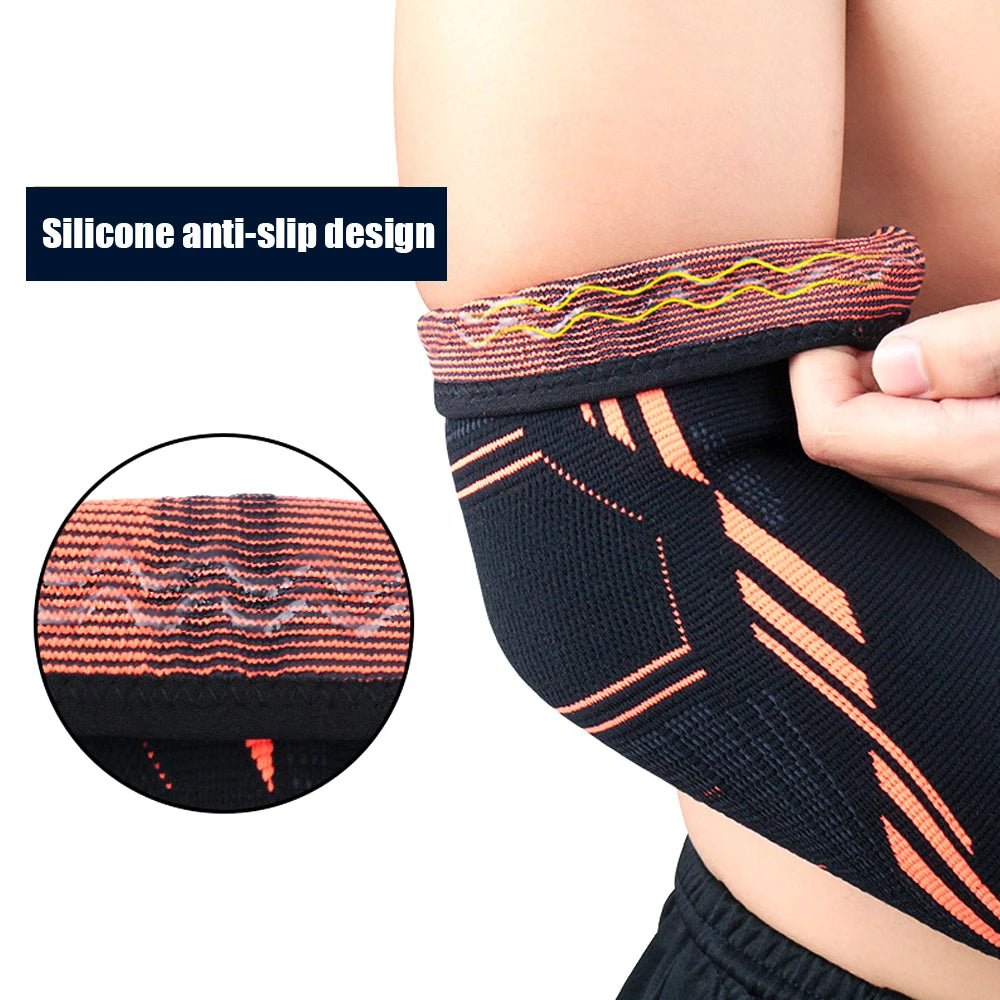 Elbow Support Elastic Gym Sport Elbow Protective Pad Absorb Sweat Sport Basketball Volleyball Tennis Arm Sleeve Elbow Brace