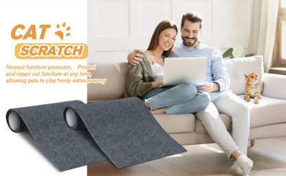Trimmable Cat Scratching Mat Cat Scratcher Sofa Tape Scratching Post Self-adhesive Carpet Cats Scratch Board Cat Accessories