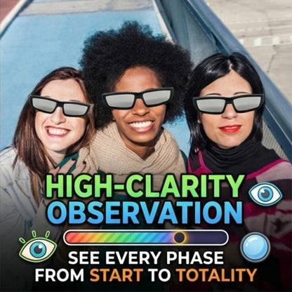 Safe Solar Eclipse Glasses Plastic Frame Professional Solar Viewer Shade For Direct Sun Observation Total Eclipse Eyewear