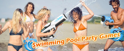 Electric Water Gun Toy for Adults Powerful Automatic Suction Water Blaster Summer Gift Beach Pool Garden Game Outdoor Fun Toy
