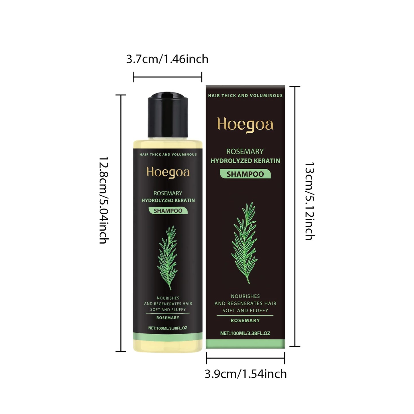 Natural Rosemary Hair Shampoo Reduce Hair Loss Clean Dandruff Nourish Moisturize Scalp Improve Hair Quality Hair Care Product