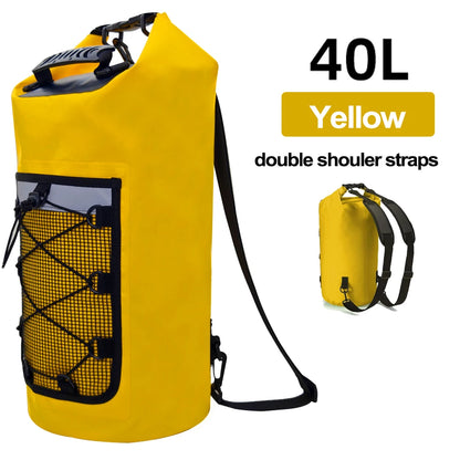 Swimming PVC Pack Dry Bag Backpack for Women Men 10L 20L Waterproof Shoulder Kayak Trekking Drifting Rafting Surfing Boating Bag