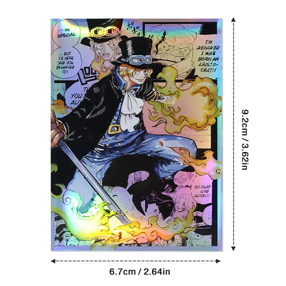 60Pcs 67x92mm Anime One Piece Card Sleeves Ace Luffy Zoro Shanks Empress Nami OPCG PTCG /MTG/PKM Trading Cards Protector Case