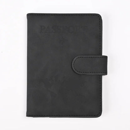 Travel Passport Cover Holder Case PU Leather Men Women Ticket Wallet Protective with Credit Card Holder Protector Cover Case