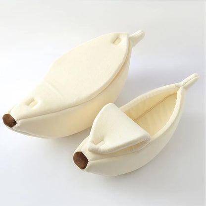 Winter Banana Cat Bed House Funny Cute Cozy Cat Mat Beds Warm Durable Portable Pet Basket Kennel Dog Cushion Cat Supplies winter
