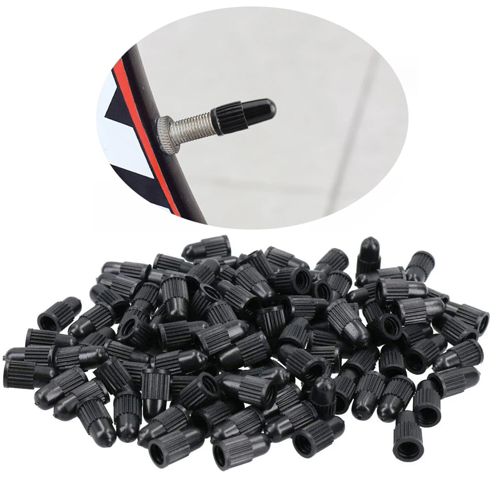 10Pcs/Set Presta Valve Caps Black,Plastic Bike Dust Caps Tire,Bicycle Presta/French Valve Stem Cover for MTB Mountain/Road Bikes