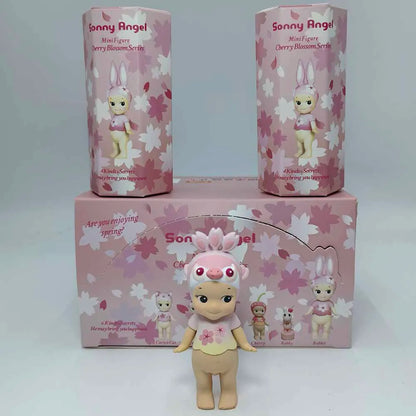 Sonny Angel Pink Cherry Blossom Series Blind Box Toys Mystery Box Kawaii Lucky Cute Doll Decoration Collect Model Couple Gifts