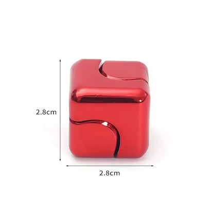 Metal Cube Spinner Fidget Toy Fingertips 3D Puzzle Gyro Gear Sensory Anti Stress Relief Educational Games for  Adults