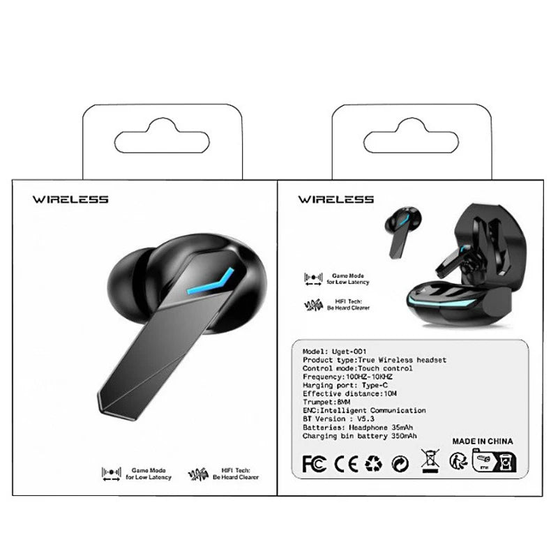 2026 New HOT Earphone Bluetooth 5.3 Headphones with Mic 9D Stereo Pro 6 Earbuds Dual Modes Music Game Wireless Headset Choice