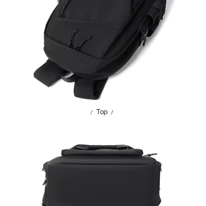 One 15 Inch Polyester Waterproof Solid Color Simple Men's Backpack Fashion Couple Student Computer Backpack
