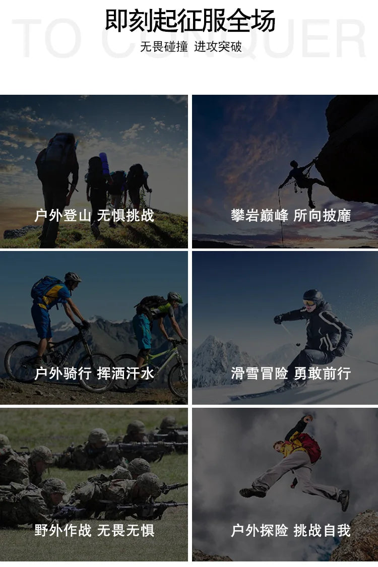 Outdoor Tactical Protective Gear 4pcs Knee Pads Elbow Pads For Cycling Mountaineering Hiking Outdoor Sports Protection