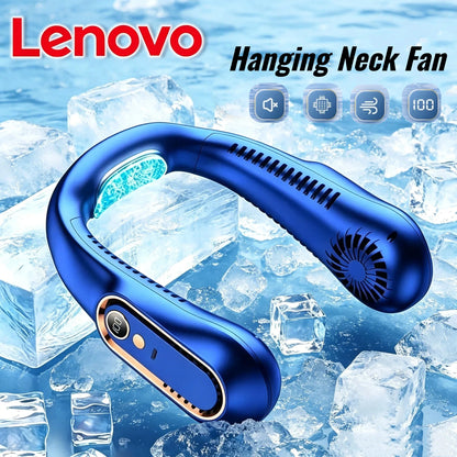 Lenovo Hanging Neck Fan USB Portable Small Bladeless Lazy Person Hanging Neck Charging Silent Cooling Air Conditioning Outdoor