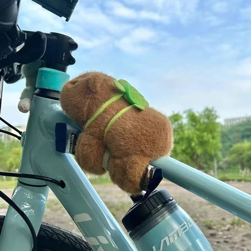 Capybara Clap Circle Toys  Capybara Plush Hand Ring Wristband Kawaii Stuffed Animal Doll Curtains Bicycle Party Decor Kids Gift
