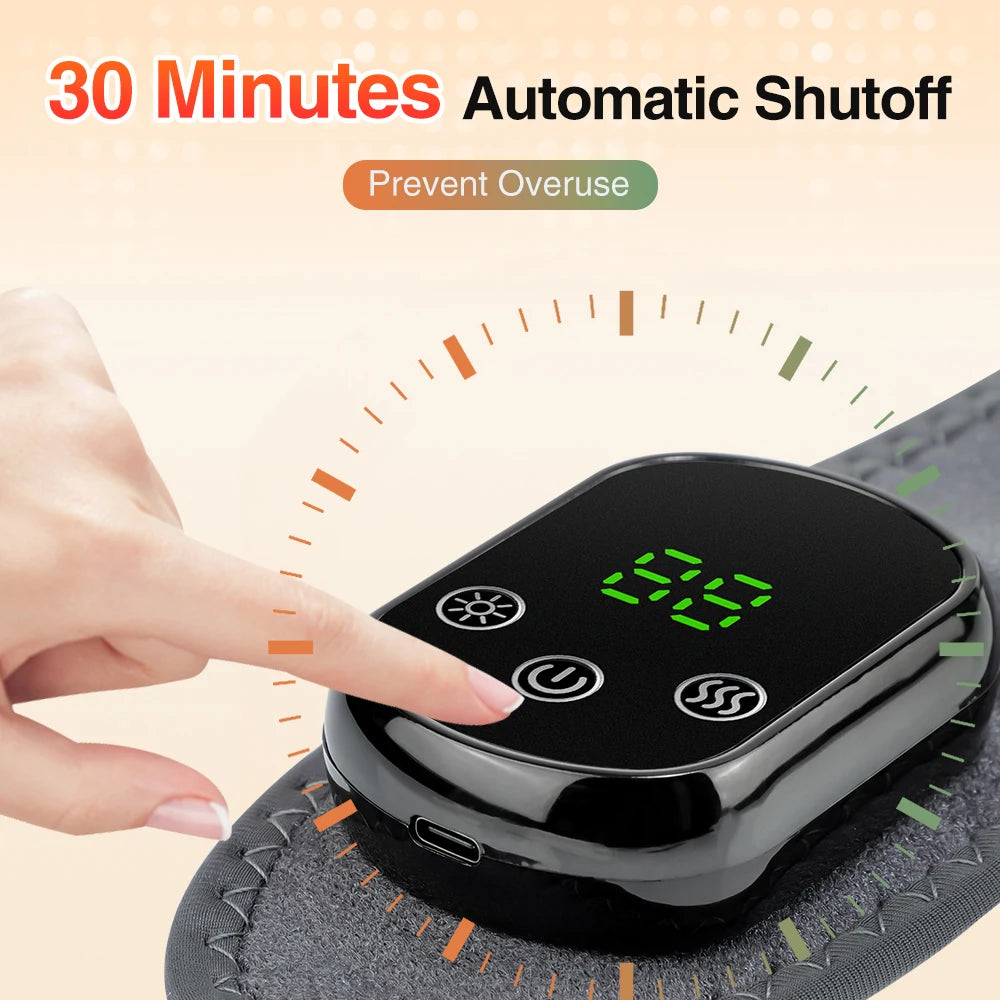Cordless Heating Ankle Wrist Brace Vibration Massager Electric Hot Compress Massage Ankle Guard Wristband Hand Foot Protector