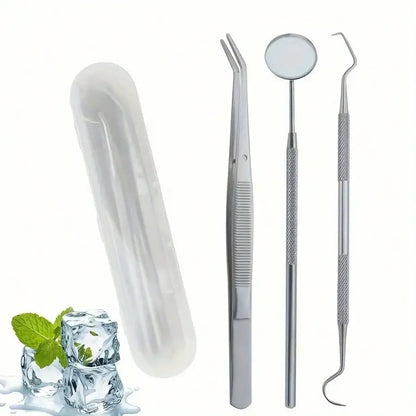 Premium Stainless Steel Dental Care Kit - Complete Oral Hygiene Set with Teeth Cleaning Tools & Whitening Tools for Daily Use