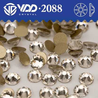VDD SS16-SS30 High Quality AAAAA 2088 Rhinestones Crystal Flatback 8 Big 8 Small 16cut Stones For DIY Crafts Nail Art Decoration