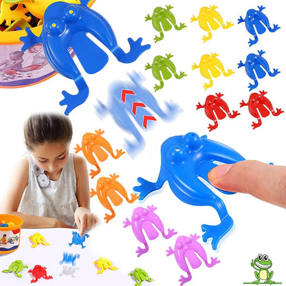 20pcs Jumping Plastic Frog Bounce Fidget Classic Toy Stress Relief Toy Birthday，Family Party Game Toy Discounts Prizes