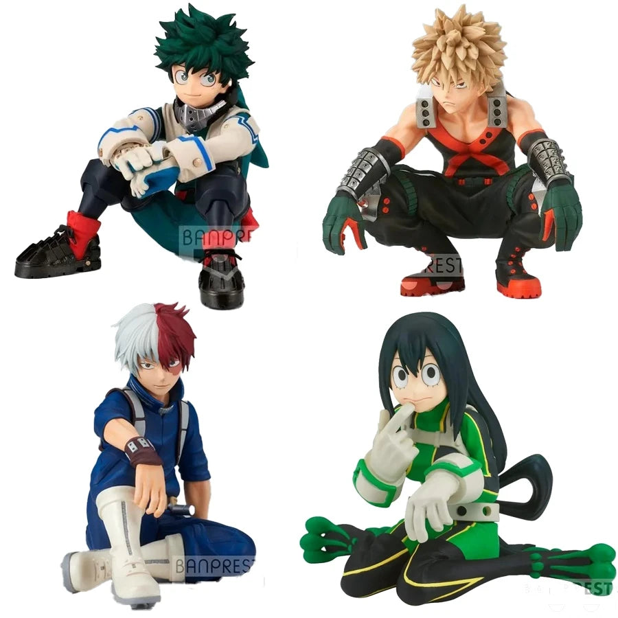 21cm Boku no Hero Academia Anime Figure Bakugo Katsuki Action Figure Midoriya Izuku/Todoroki Shoto Figurine PVC Collection Toys