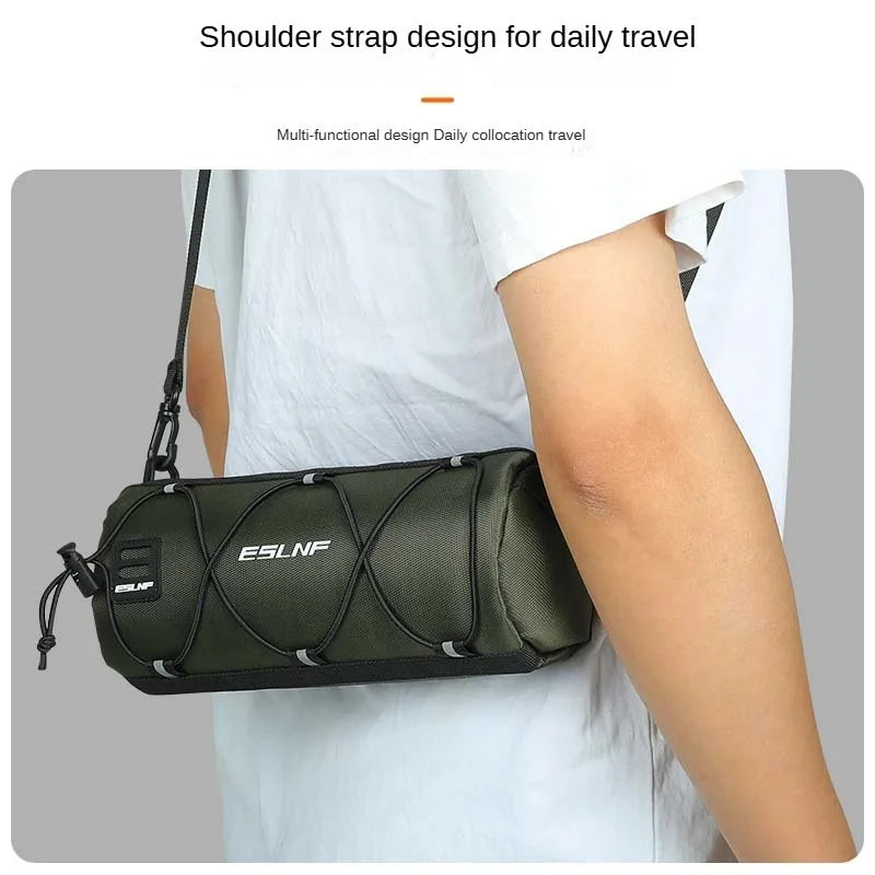 ESLNF Bicycle Bag Waterproof Storage Bag Outdoor MTB Large Capacity Riding Handlebar Bag Mountain Bike Head Bag