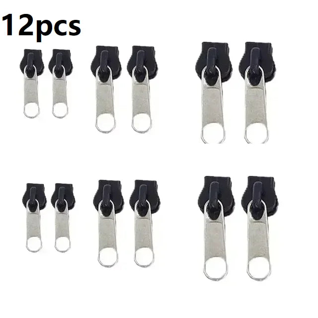 Universal Instant Fix Zipper Pull 3Size Repair Kit Replacement Zip Slider Teeth Rescue New Design Zippers For Sewing Clothes Bag
