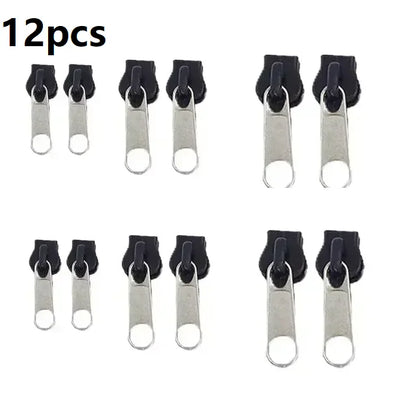 Universal Instant Fix Zipper Pull 3Size Repair Kit Replacement Zip Slider Teeth Rescue New Design Zippers For Sewing Clothes Bag