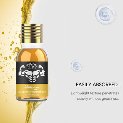 Bee Venom Gynecomastia Oil For Men Breast Shaping Breast Massage Serum Breast Tighten Oil Male Skin Body Moisturizing Care