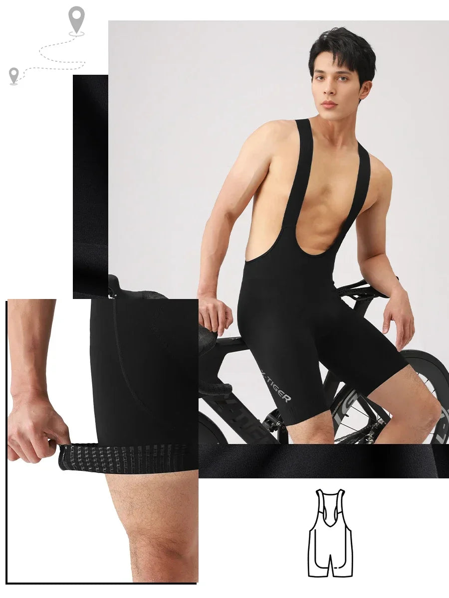 X-TIGER Cycling Bib Pants 120 High Density Cushion Men's Cycling Shorts Road Bike MTB Cycling Pants Sports Fitness Casual Pants