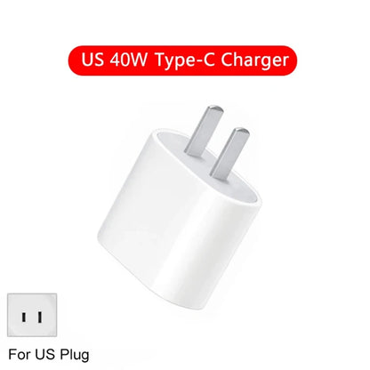 PD 40W Fast Charger For iPhone 15 11 12 13 14 16 Pro Max Quick Charging Cable For iPhone 16 15 14 Plus Charger Phone Accessories