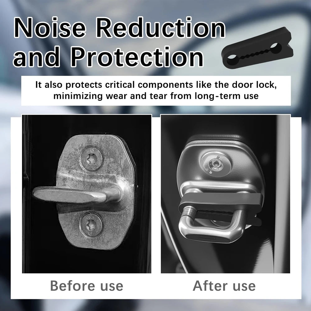 4/8pcs Car Door Shock Absorber Universal Car Door Buckle Soundproof Deadener Damper Cushion Anti-Vibration Buffer Pad