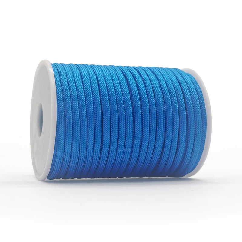 30M/50M/100M 7-Core 550 Paracord 4mm Parachute Cord Outdoor Camping Survival Rope Kit Umbrella Tent Lanyard Strap Clothesline