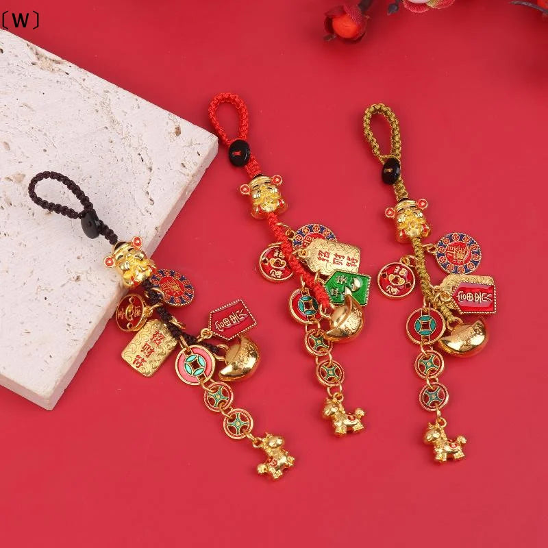 〔W〕2026 Year Of The Horse Wall Hanging Ornament Chinese New Year Lucky Decoration Accessories Housewarming Small Pendant Gifts