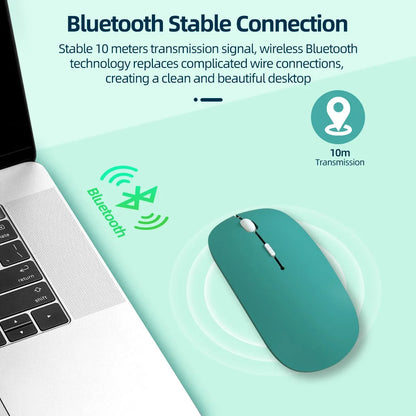 Bluetooth-compatible Mouse Wireless Mouse Silent Computer Mice Portable Working Gaming Mouse for Laptop iPad Air Pro Tablet PC