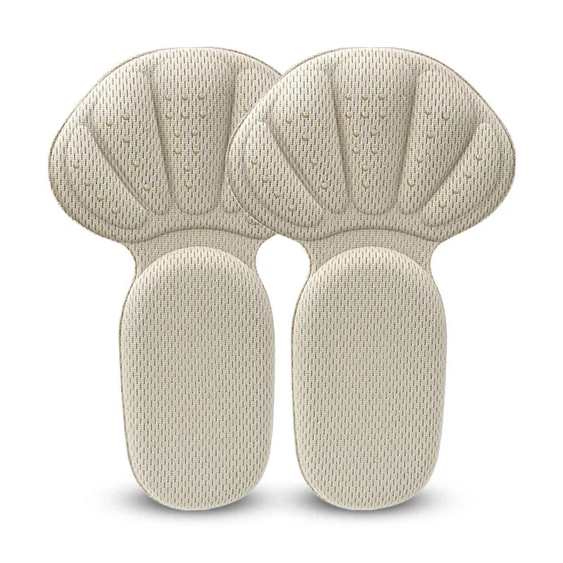 Heel Stickers Sneakers Heel Protection Pads Pain Relief Shoe Size Reducer Half Cushion Heel Inserts T-Shaped Shoe Foot Care Pad