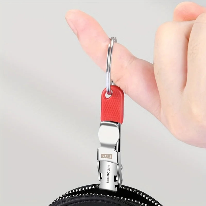 1pcs Nail Clippers Collapsible Portable Travel Fingernail Nail Scissors Cutter Stainless Steel Manicure Tools