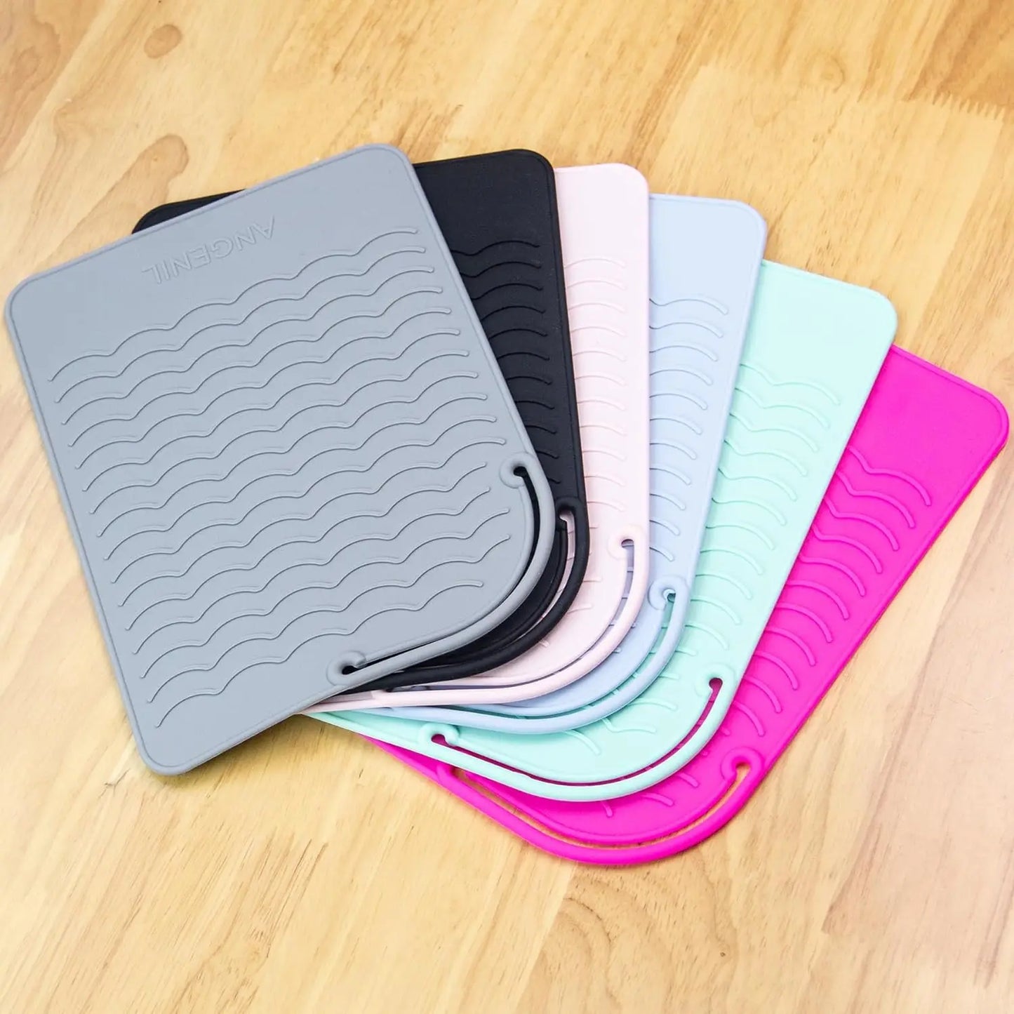 New Plus Size Silicone Heat Resistant Mat Portable Travel Hot Tools Pad Cover for Curling Iron, Flat Iron Hair Straightener