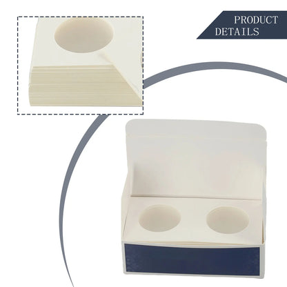 1 Set Coin Storage Stamp Holder Square Cardboard Case Coin Album Collection Coin Holders Flip Clip Coin Capsules Cover Storage