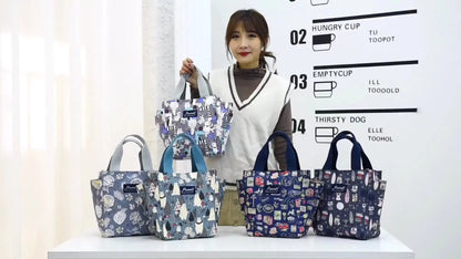 Rilibegan Lunch Bags Handbag Picnic Lunch Bags Bento Box For Family Outdoor Leisure Park Lunch Bag Big Capacity Family Lunch Bag