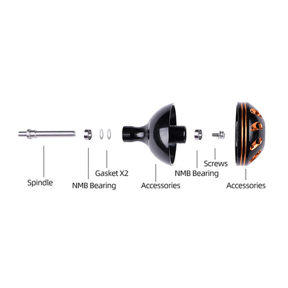 ROLLFISH 1PC Fishing Reel Handle Metal Knob Reel Rocker Arm Grip Ergonomics Design DIY Modification Fishing Equipment Tackles