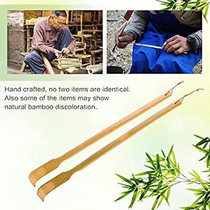 Natural Bamboo Back Scratcher – Soothe Itchy Skin and Unwind, Ideal for Older Adults