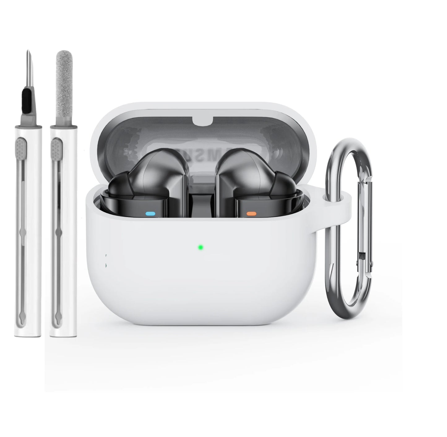 for samsung buds 3/galaxy buds3 pro case with cleaning kit silicone protective cover for galaxy buds 3 buzz 3Pro with keychain