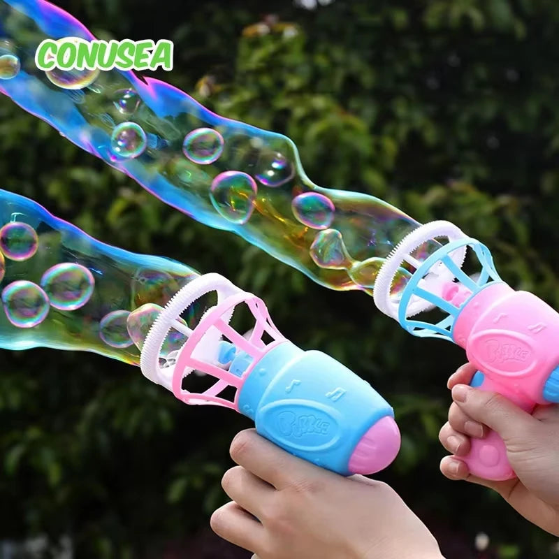 Bubble Gun Creative Bubble Guns Toys Soap Bubbles Machine Blower Maker Toy Outdoor Party Games Toys for Kids Boys Girls Children