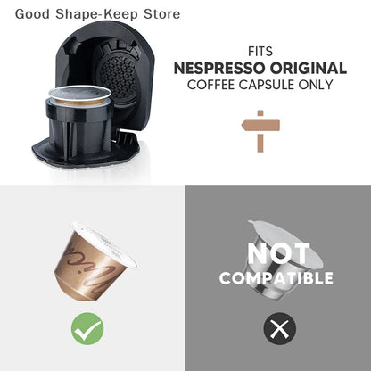 Reusable Coffee Capsule Adapter for Dolce Gusto Genio S Crema Pod Grinder - Eco-Friendly and Compatible with Coffee Pods